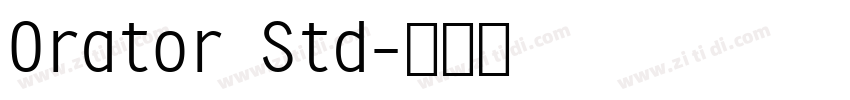 Orator Std字体转换